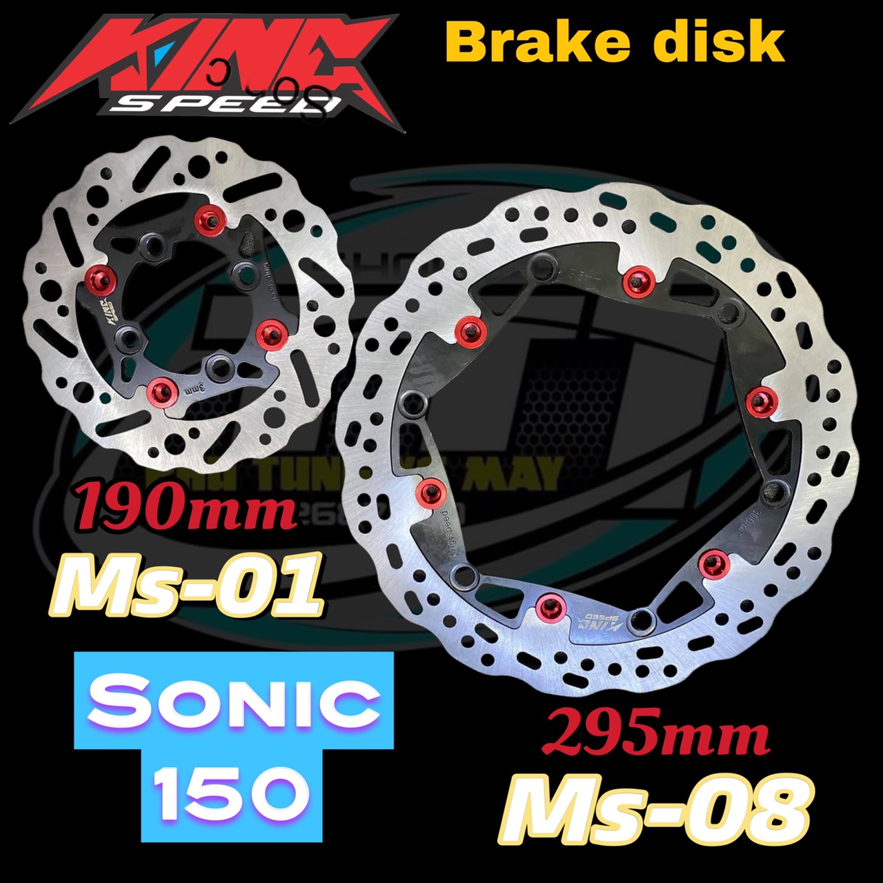 Đĩa thắng dĩa phanh kingspeed sonic 150 295mm & 190mm ms-2/8