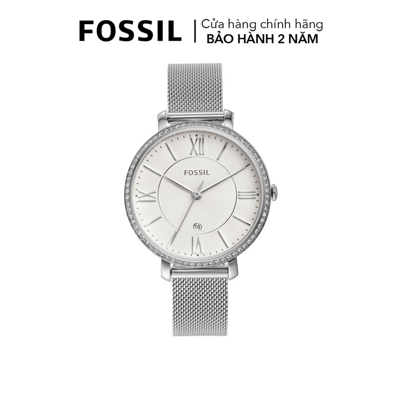 Đồng hồ nữ Fossil Jacqueline dây kim loại, mặt 36 MM, màu bạc, ES4627