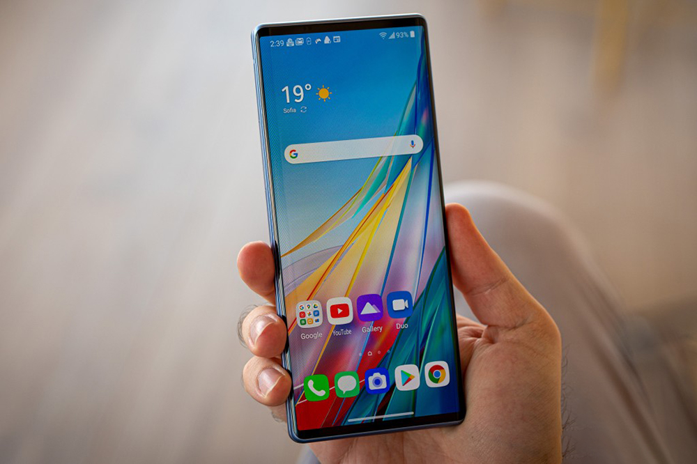 [op061] Original LG WING LMF100N LMF100TMW LMF100VM 5G Mobile Phone 6.8'' 8GB RAM 128GB/256GB ROM Single/Dual SIM Octa Core CellPhone · v21