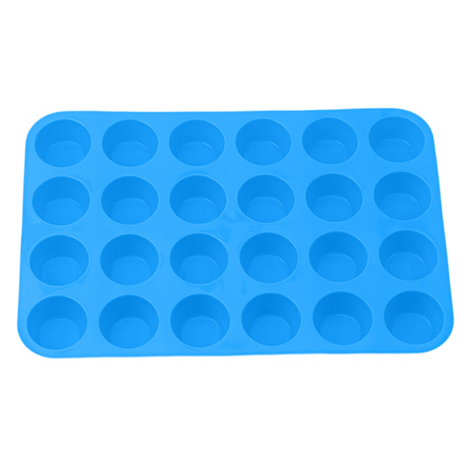 Phấn hoa Mess-Free dọn dẹp khuôn muffin không dính khay làm bánh không dính Silicone Chảo muffin không chứa BPA 24 khay bánh cupcake cho dễ dàng phát hành và nướng an toàn máy rửa chén an toàn hoàn hảo cho bánh ngọt và bánh nướng xốp