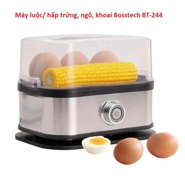 Máy luộc/ hấp trứng, ngô, khoai Bosstech BT-244 / ALIZZ AL-15186 và Máy hấp trứng mini EPICURE. LMS