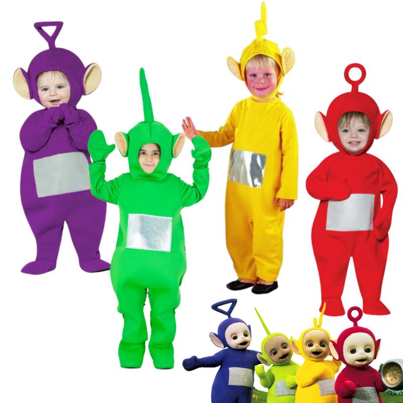 Adult Teletubbies Costume Disi Onesis Lala Cosplay Jumpsuit Pajama Carneval