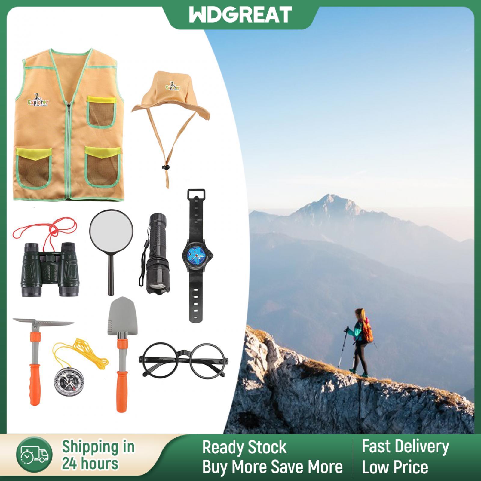 Wdgrety dã ngoại ngoài trời Bộ dụng cụ trẻ em EXPLORER Costume Set Explorer Bộ dụng cụ