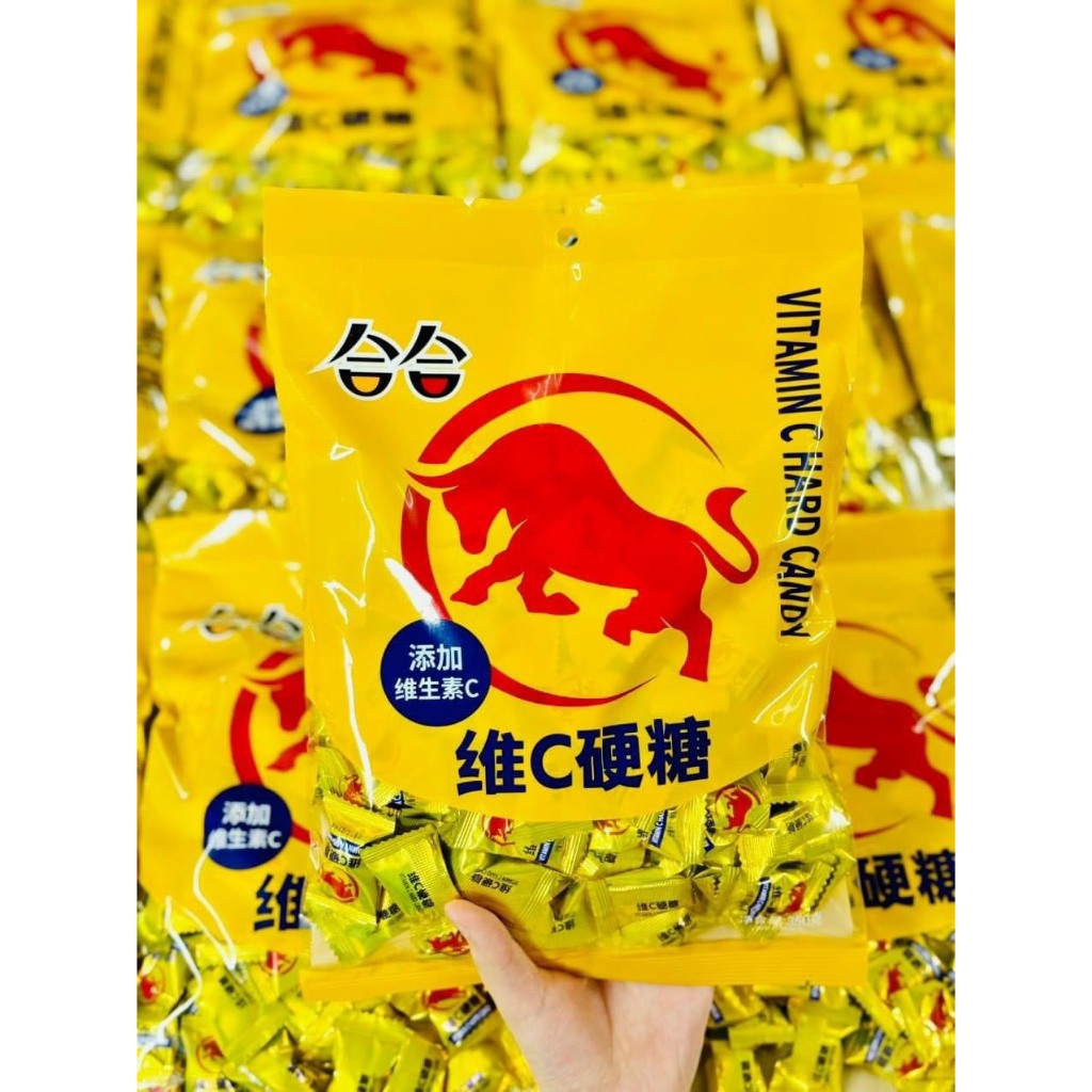 Kẹo ngậm vị bò húc gói to 350gr ~110 viên siêu sale