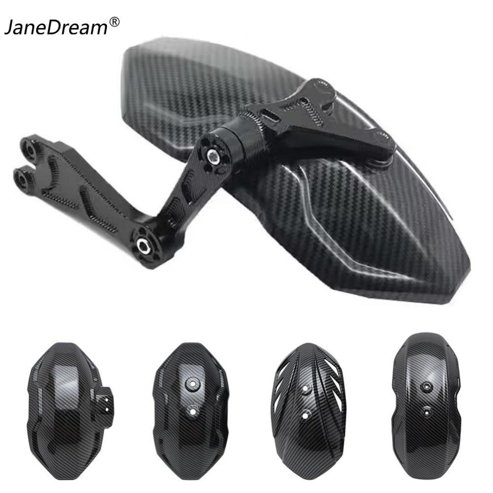 อุปกรณ์ประดับยนต์และชิ้นส่วนยานยนต์ JaneDream Universal รถจักรยานยนต์ Mudguard ด้านหลัง Fender Splash Pad อุปกรณ์เสริมสำหรับลิง M3 M5 Maverick U1 N1s