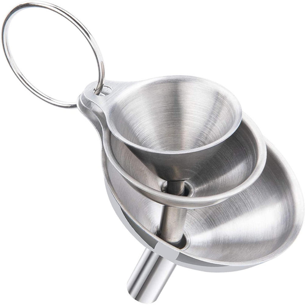 Funnel Set Kitchen Tools Stainless Steel Kitchen Funnel Oil Funnel Stainless Steel Funnel Water Funnel