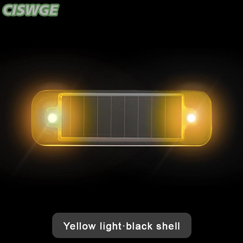 CISWGE Mini LED năng lượng mặt trời điện Xe Cảnh Báo ánh sáng ban đêm an ninh mô phỏng báo động không dây chống trộm thận trọng đèn nhấp nháy giả báo động đèn