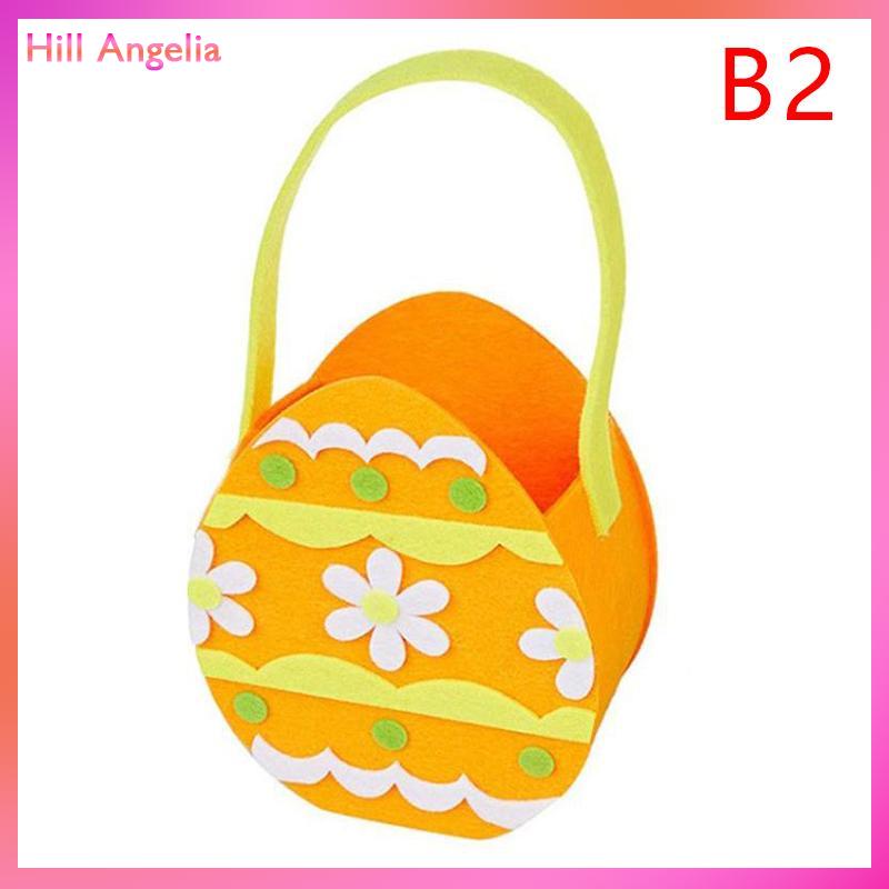 [Hill Angelia] Túi tote hình kẹo, giỏ đựng bằng nỉ mềm, túi quà tặng lễ Phục Sinh, túi thỏ 3D dùng để tặng quà hoặc tổ chức trò chơi tìm trứng trong tiệc Phục Sinh - 7