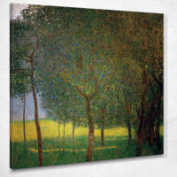 Art reproduction Fruit trees 1901 Gustav Klimt kg15 รูปติดผนัง ภาพที่มีชื่อเสียง ภาพพิมพ์รายละเอียดคมชัดเทียบเท่าพิพิธภัณฑ์ชั้นนำ ภาพผ้าใบขึงเฟรมไม้แท้ พร้อมแขวน ผลิตในประเทศไทย งานฝีมือคุณภาพอิตาลี