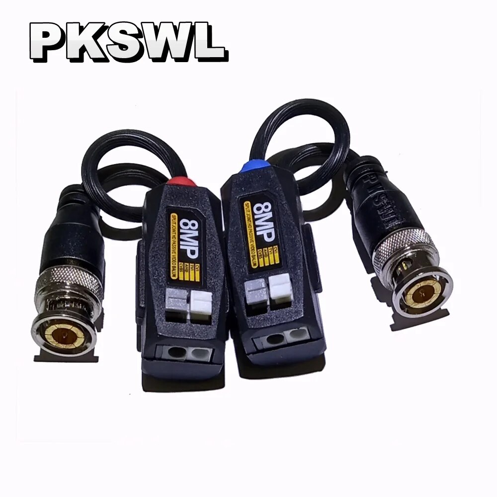 Miễn phí vận chuyển giảm giá thỏa thuận chính Video Balun 8m độ nét cao thu phát được sử dụng với CAT5/5E/6 cho HDCVI/HDTVI/AHD/Camera CVBS PKVB-CTA9