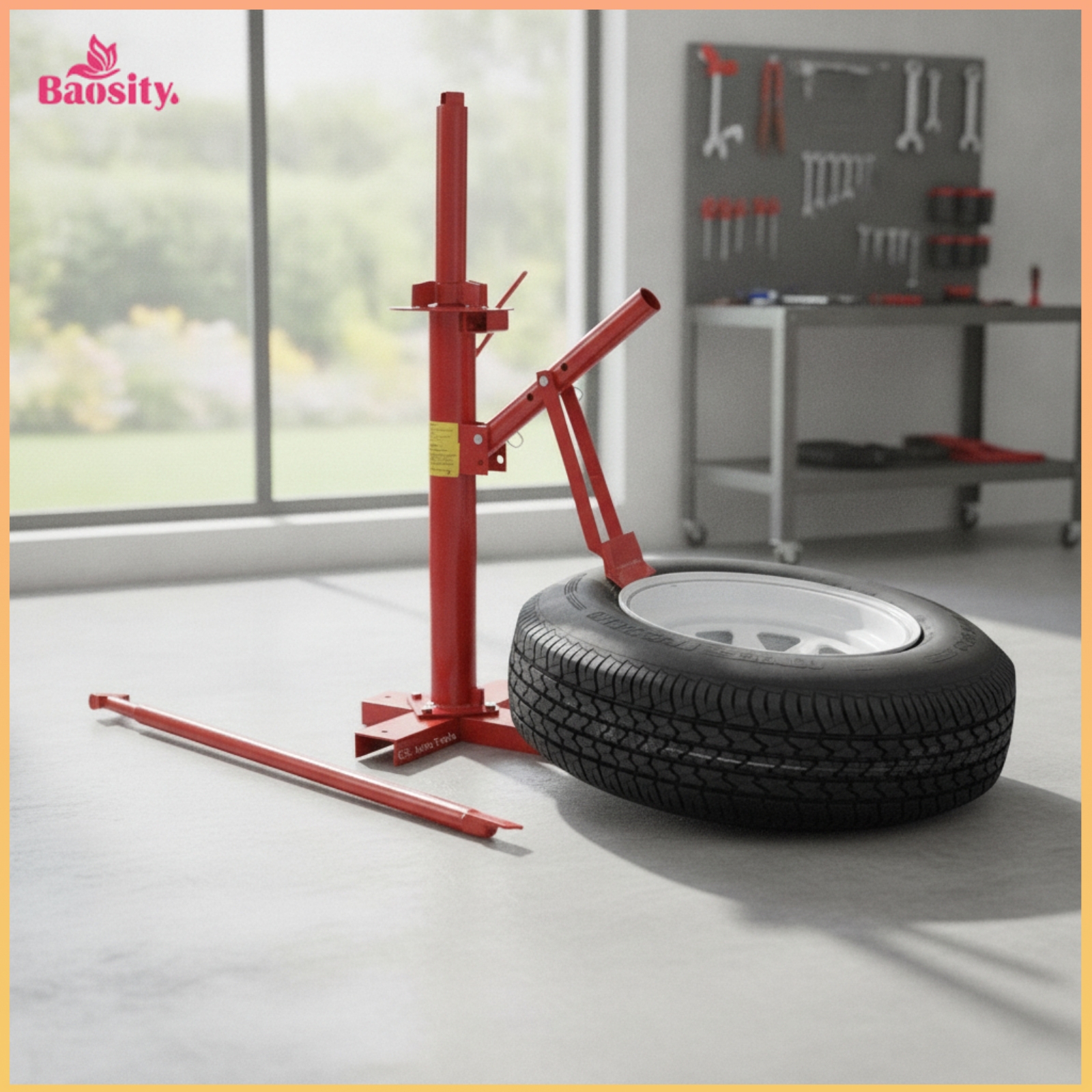 Baosity Heavy-Duty Manual Tire Changer Long-Lasting Tire Changer with Pry Bar Thick Tool Bend-Resistant for DIYers, Mechanics, Garage, Repair Shop Giá 3,949,428 Đồng*Miễn phí vận chuyển