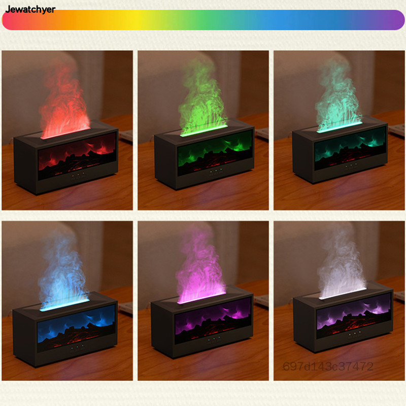 Máy trị liệu bằng ngọn lửa 3D - Lò sưởi mô phỏng với máy tạo độ ẩm và những giọt nước đầy màu sắc - Thương hiệu Jewatchyer Giá 840,000 Đồng*Miễn phí vận chuyển