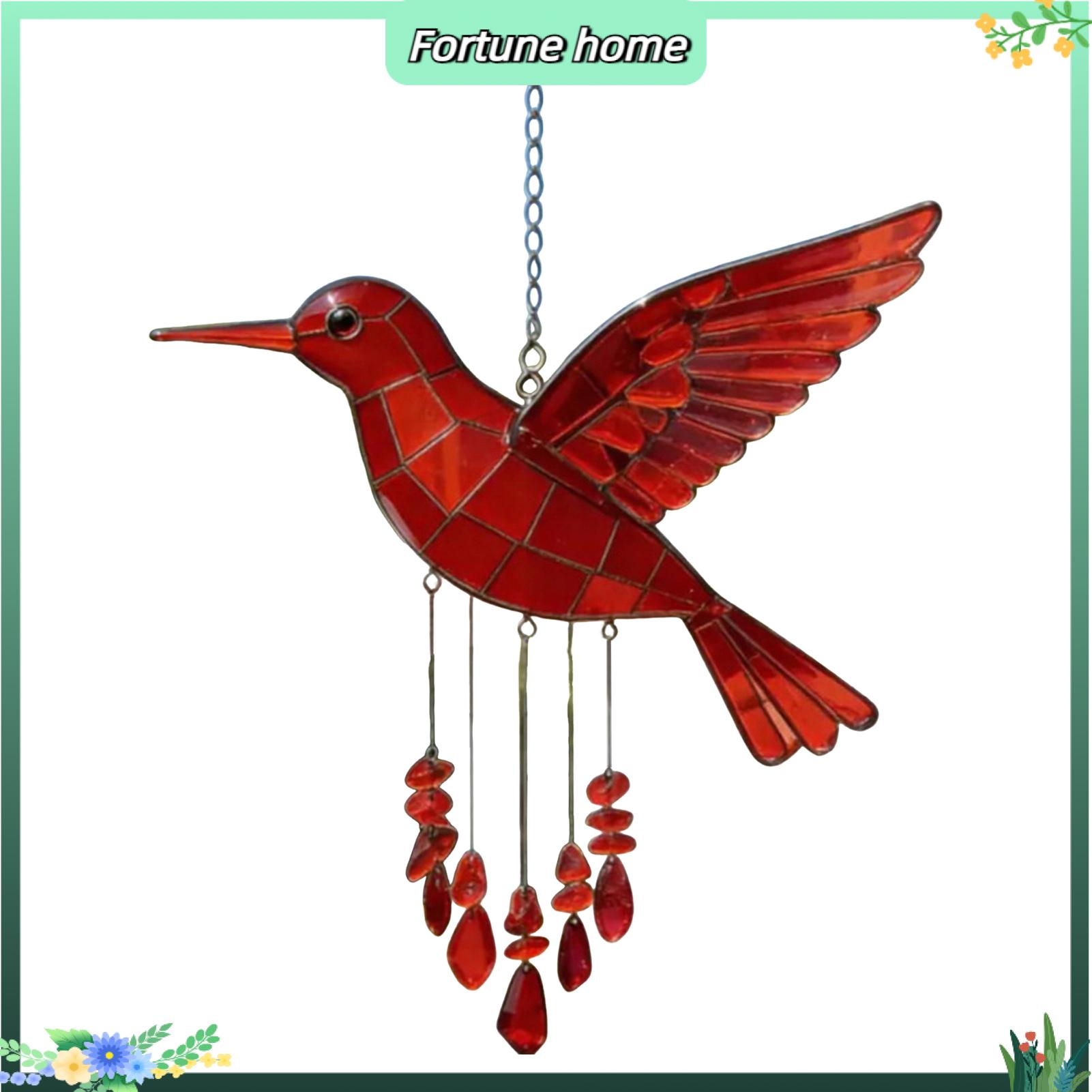 Fortune home Long-lasting Outdoor Decoration Colorful Wind Chime Bird Wind Chime with Colorful Sea Glass – Weather-resistant Outdoor Home Decoration Soothing Peaceful Sounds for Garden Patio Balcony for Homes Giá 189,746 Đồng*Miễn phí vận chuyển