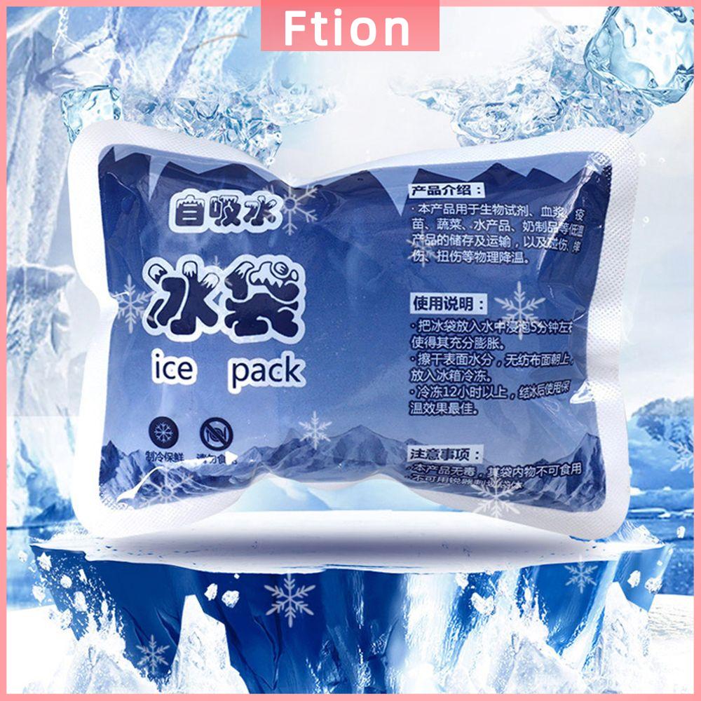FTION 10pcs Tái sử dụng Hải sản Bảo Quản Đồ uống Lạnh Lạnh Nén Túi lạnh Nước đá Tự động Hấp Thụ Nước