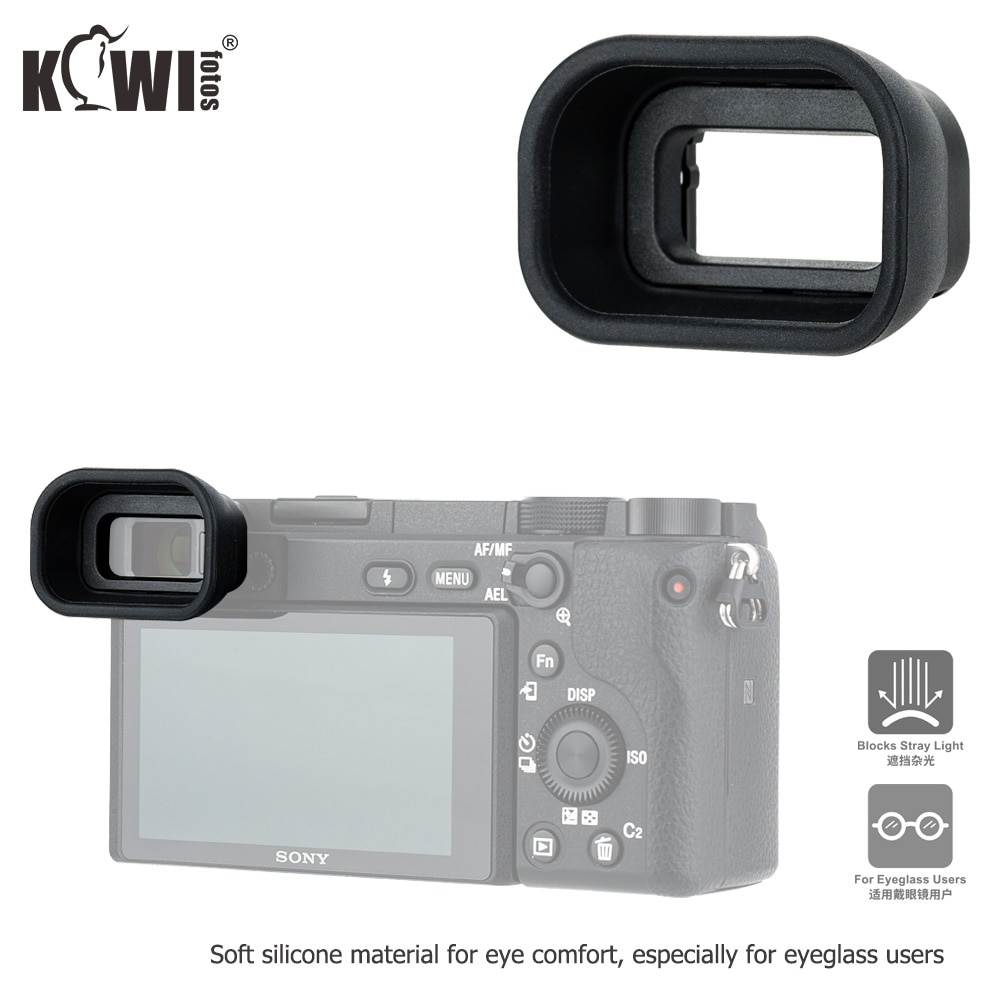 Silicon mềm kính ngắm máy ảnh Eyepiece mở rộng Eyecup cho Sony A6600 A6500 a6400 bảo vệ mắt ngắm thay thế cho Sony FDA-EP17