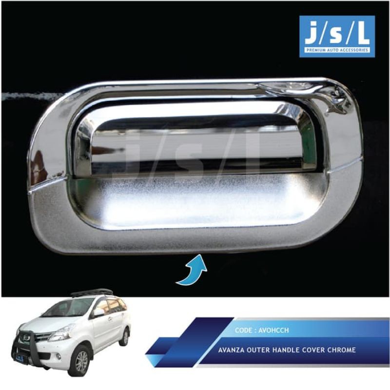Toyota Avanza 2008 2011 Outer Handle Cover Chrome Harga 48,000 rupiah*Gratis Ongkir