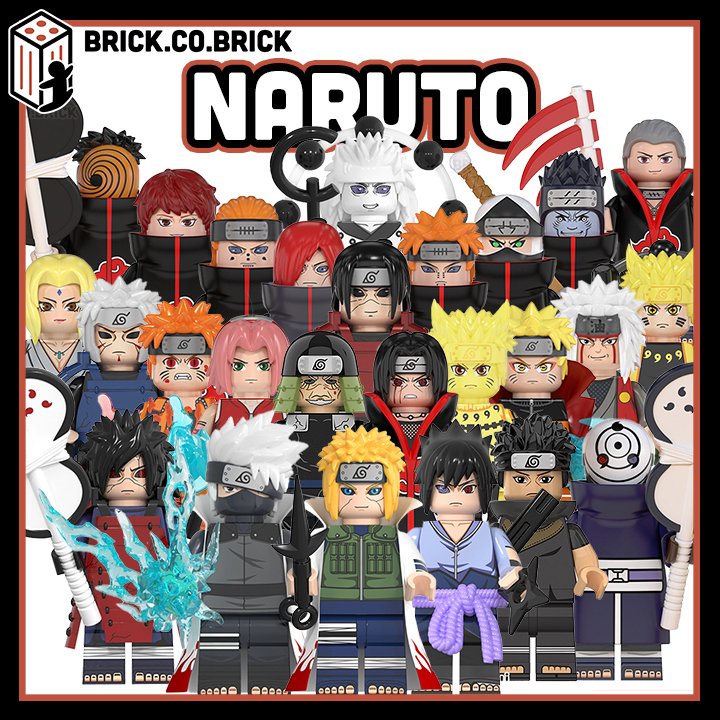 Naruto Đồ Chơi Lắp Ráp Mô Hình Naruto Uchiha Madara Sasuke Obito WM6107