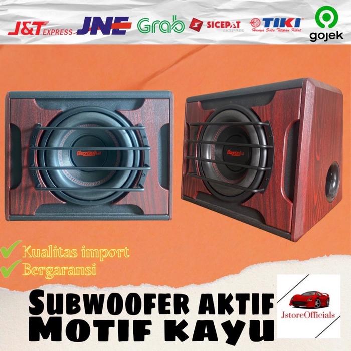BASSTUBE / SUBWOOFER AKTIF 10 INCH BAZOOKA MOTIF KAYU PORT -PUSYNONE Harga  1,687,000 Ringgit*Penghantaran Percuma