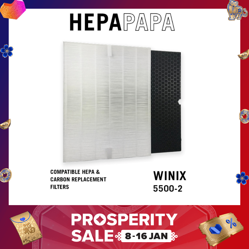 Winix 5500-2 Compatible HEPA & Carbon Filters - Filter H 116130 [HEPAPAPA] Singapore