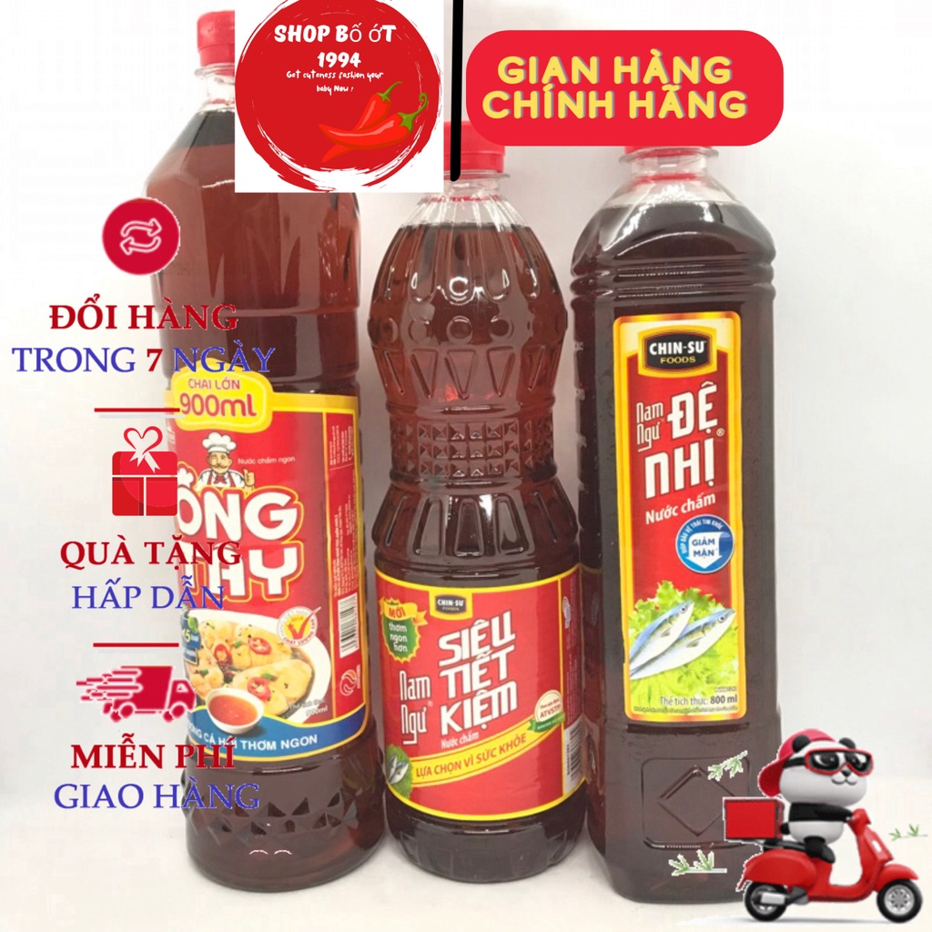 nước mắm ông tây,đệ nhị,nước mắm ngon 900ml Shop Bố Ớt