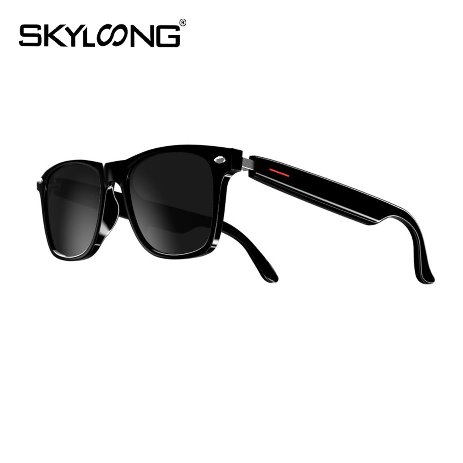 Skyloong Music Listening Smart Glasses Noise Cancelling Mic Glasses Smart Glasses with Open Ear Sound Voice Assistant and Camera Perfect for Hands-free Calls and Noise Cancelling Bluetooth-compatible for Men - ยี่ห้อ Skyloong ราคา 728 บาท*ส่งฟรี