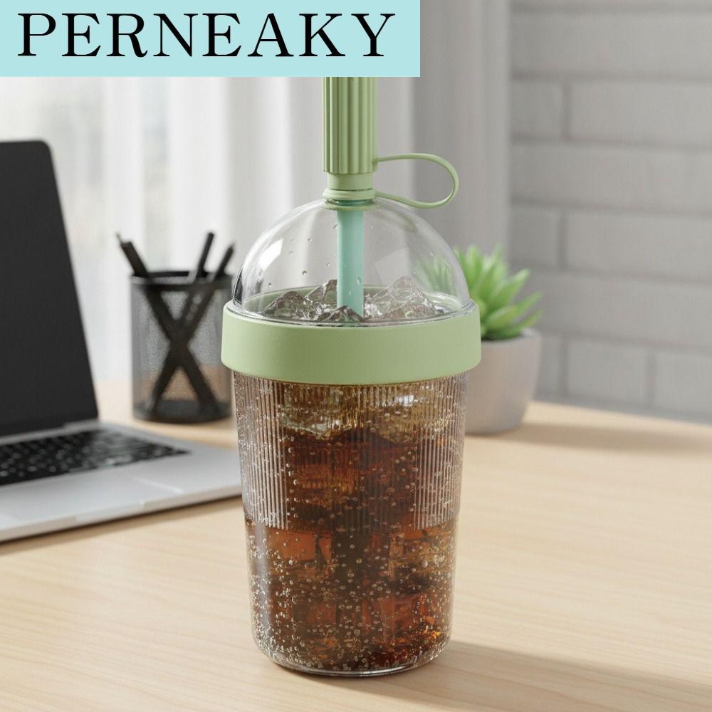 PERNEAKY ฝาปิดทรงโดม แก้วกาแฟพร้อมหลอด โปร่งใส พร้อมจุกปิดหลอด แก้วดูดดื่ม ครัวเรือน ทนความร้อน/ความเย็น ถ้วยน้ำผลไม้เจลลี่ สำนักงาน ราคา 364 บาท*ส่งฟรี