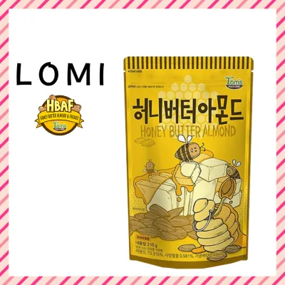 [Tom's Farm / HBAF] Honey Butter Almond 210g / Nuts / Seasoning Almond / Almond Snack