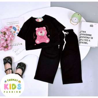 Đồ bộ bé gái quần ống rộng gấᴜ dâu 8-45kg