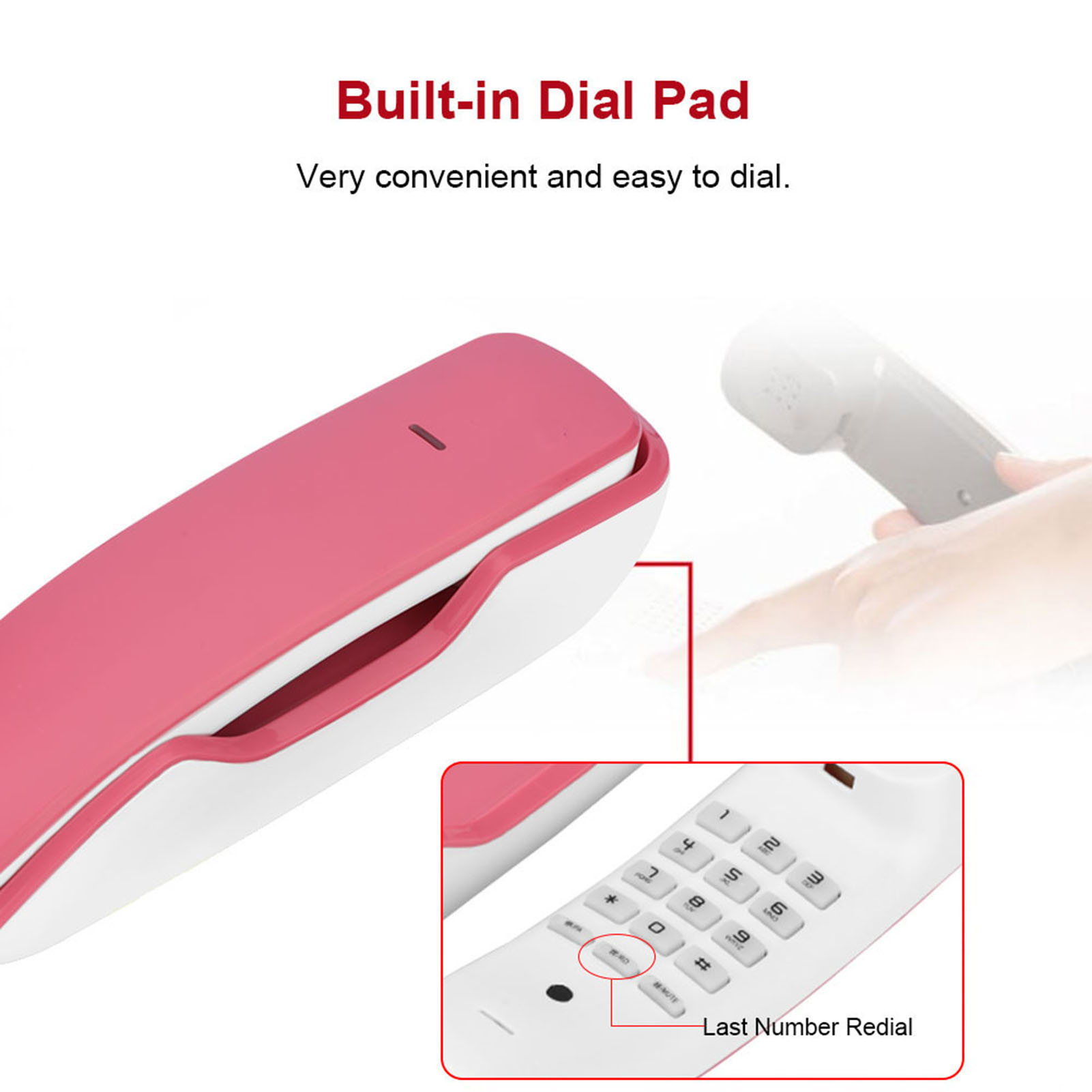 Treo tường điện thoại tạm dừng Chức năng điện thoại cố định điện thoại tường cho nhà hộ gia đình nhà