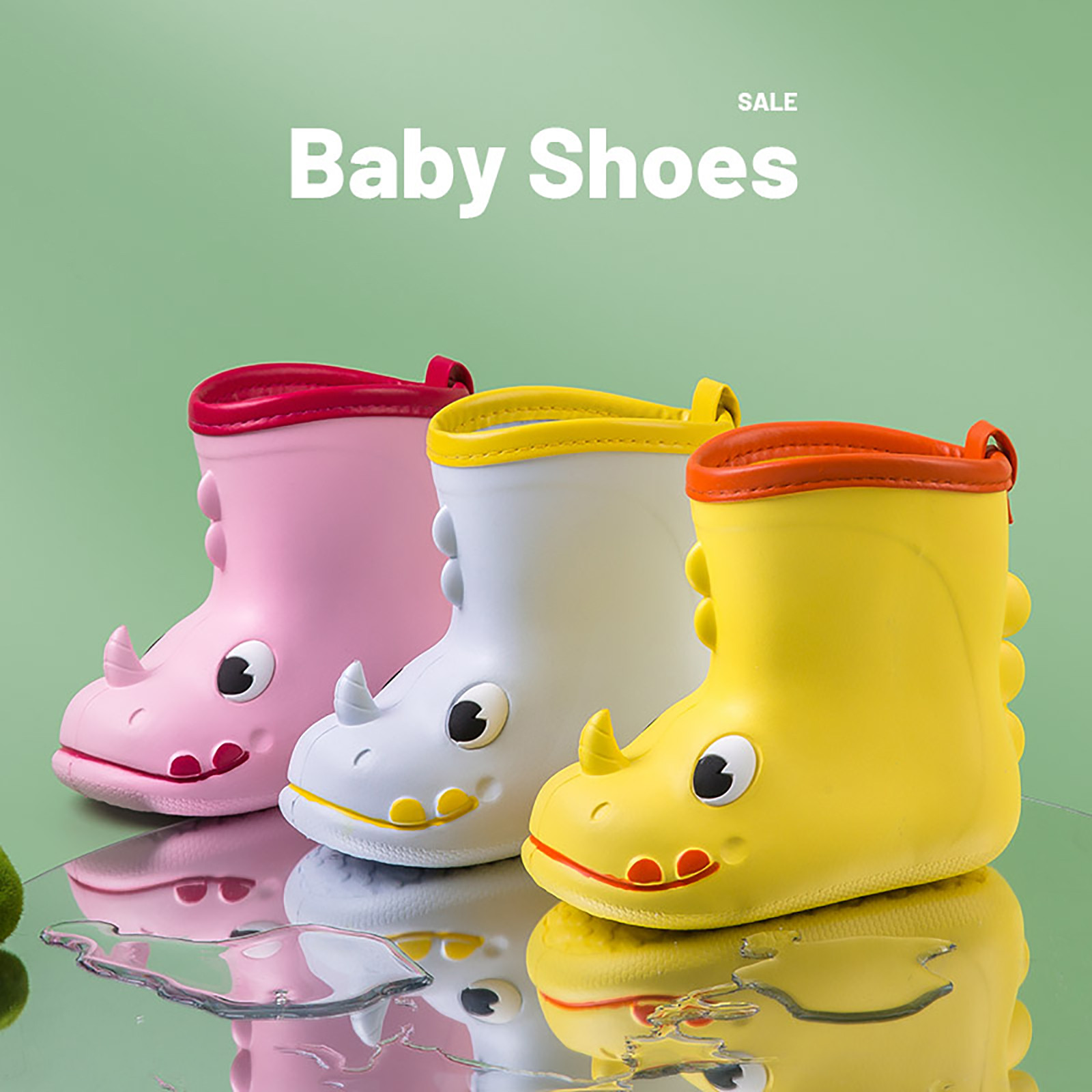 Động vật hoạt hình bốt đi mưa trẻ mới biết đi trẻ em giày đi mưa trẻ em đáng yêu lightwight giày cao su trong họa tiết con vật cho nam nữ giày khiêu vũ cho bé gái bốt cho bé 12 18 tháng