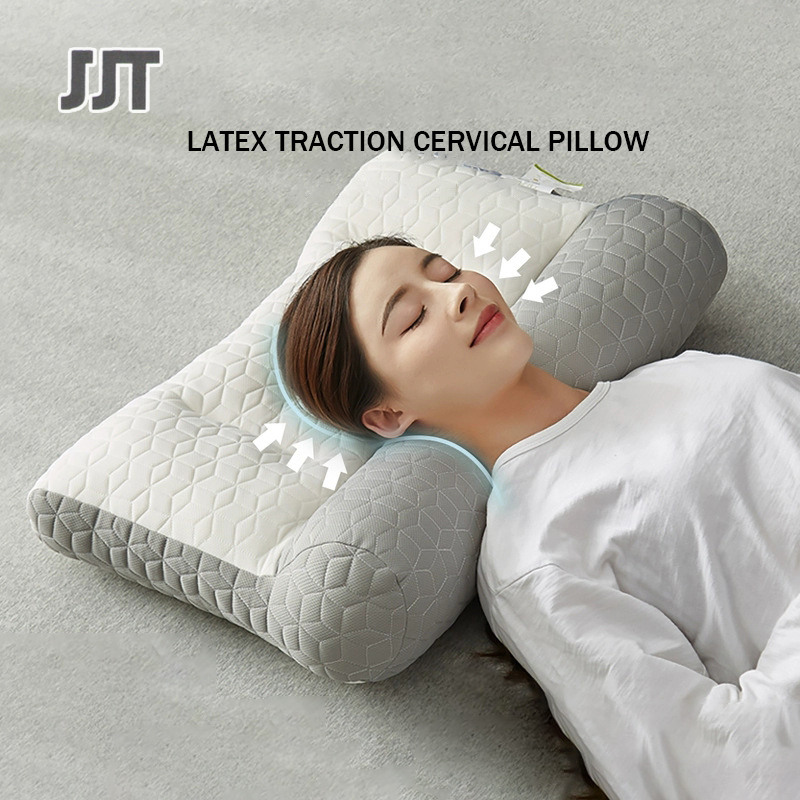 JJT Gối cao su Latex gối Gối cổ gối khách sạn, gối ném, giường, gối, gối ném, gối sợi đàn hồi và gối sợi tổng hợp là gối tiêu chuẩn.