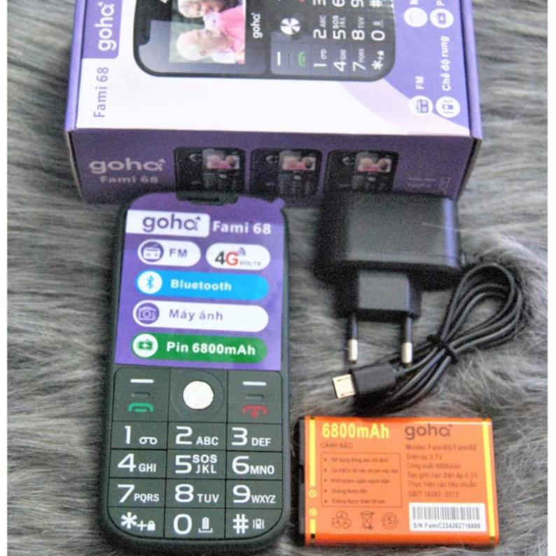 điện thoại người già Fami 68 4G Mới Fullbox, Đọc Số, Loa To