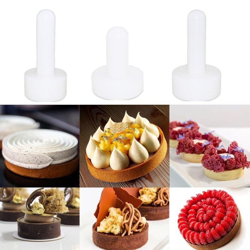 Thực tế bánh Pusher Cookie Pie tráng miệng làm công cụ bột Pastry đẩy khuôn mẫu dùng cho thực phẩm PE Pusher nhà bếp essories Sản phẩm bán chạy