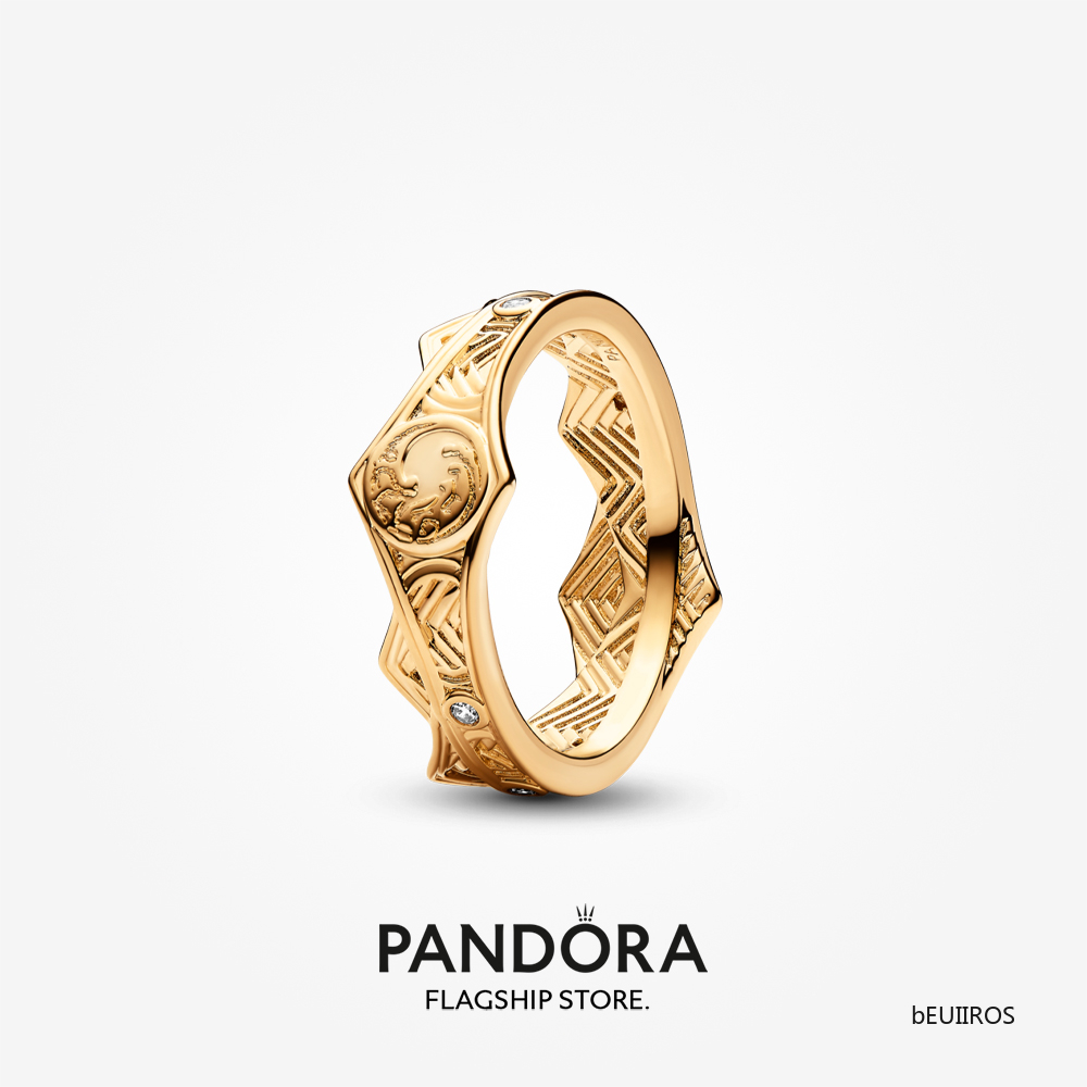 2024 Hot New Pandora Game of Thrones 14K Gold Plated House of the Dragon Crown Ring