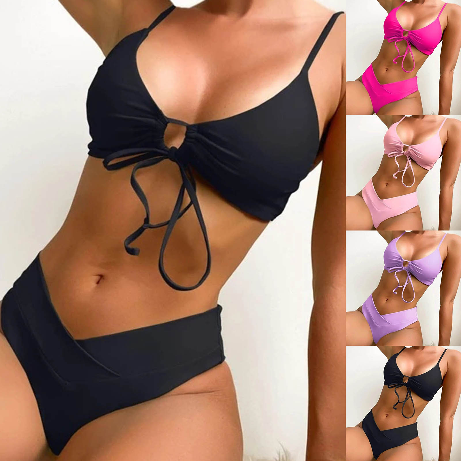 Phụ nữ của thời trang riêng biệt bikini gợi cảm với miếng đệm áo ngực không có thép Áo ngực áo tắm