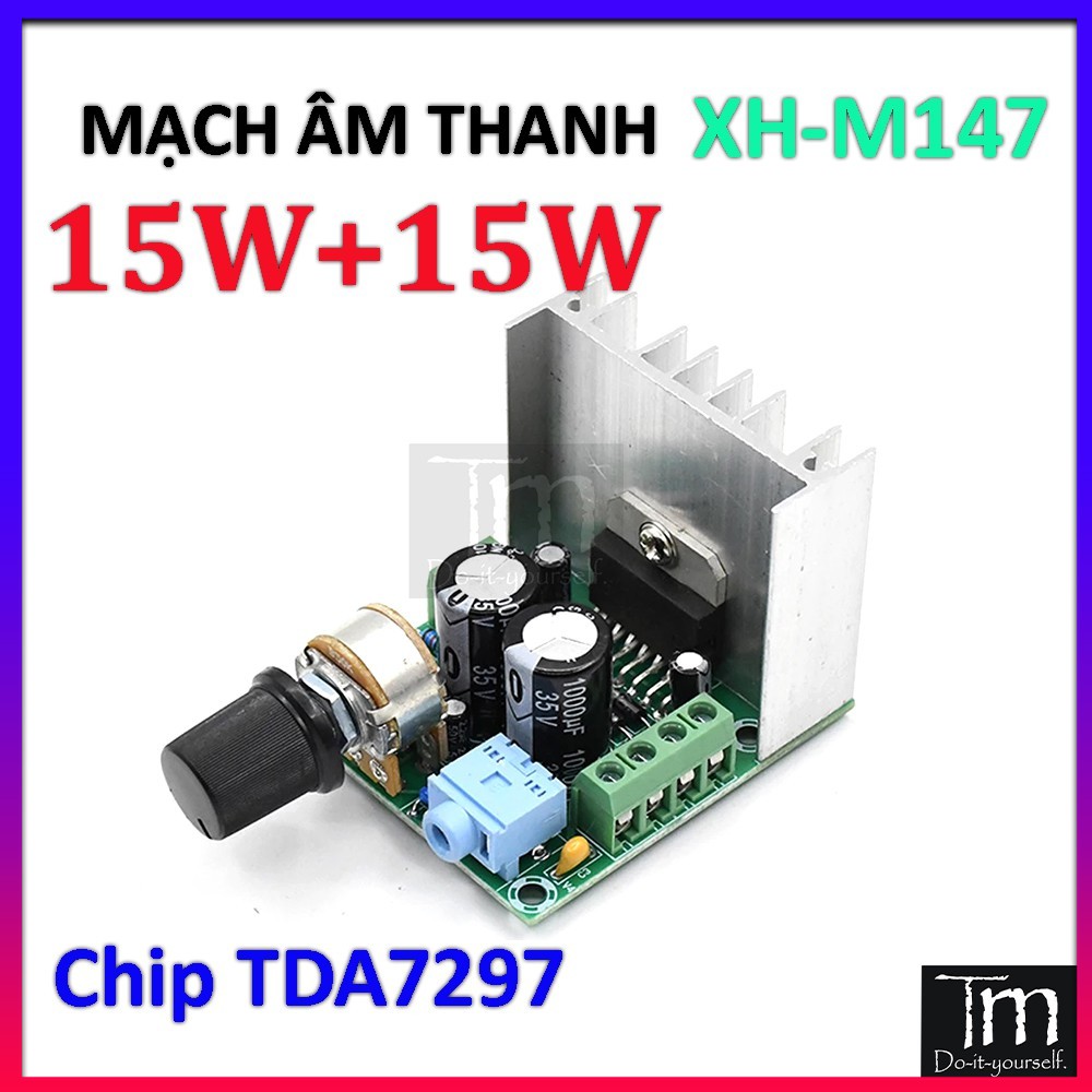 Mạch khuếch đại âm thanh tda7297 2*15w