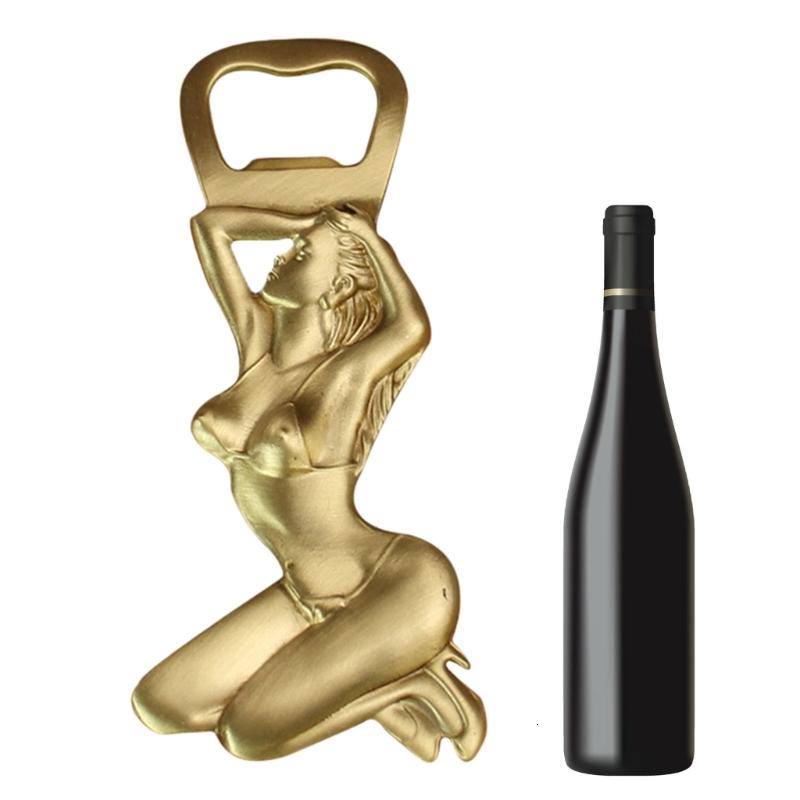 Tinh Tế Brass Lady Hình Thức đồ mở chai bia Tinh Tế Thanh Lịch Vàng Bia Mở Cho Các Nhà Họp Hoặc Quà Tặng Cho