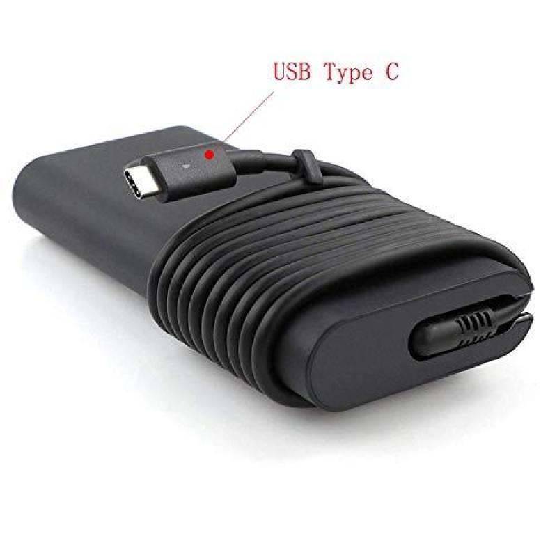 Dell 20V 6.5A 130W USB Type C 0K00F5 AC adapter for Dell XPS 2-in-1 4K Touch-Screen Laptop Model: XPS9575-7354BLK-PUS, Compatible with P/N: 0K00F5, K00F5