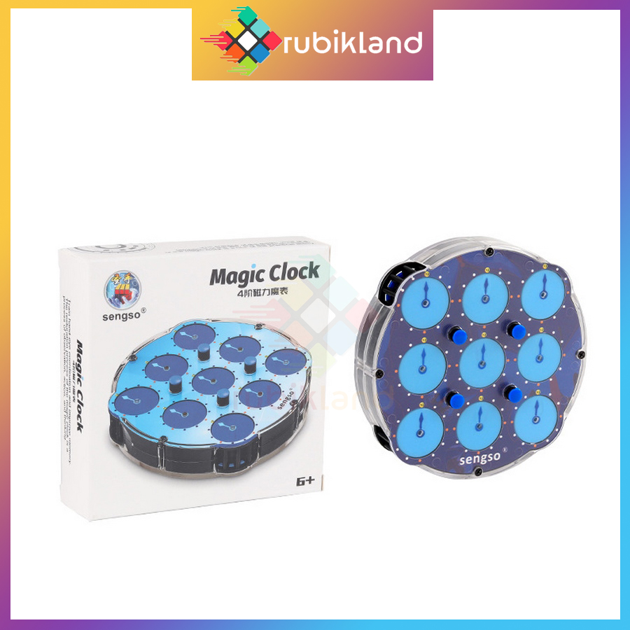 Rubik Đồng Hồ Rubic Biến Thể Clock ShengShou Magnetic Clock Có Nam Châm Đồ