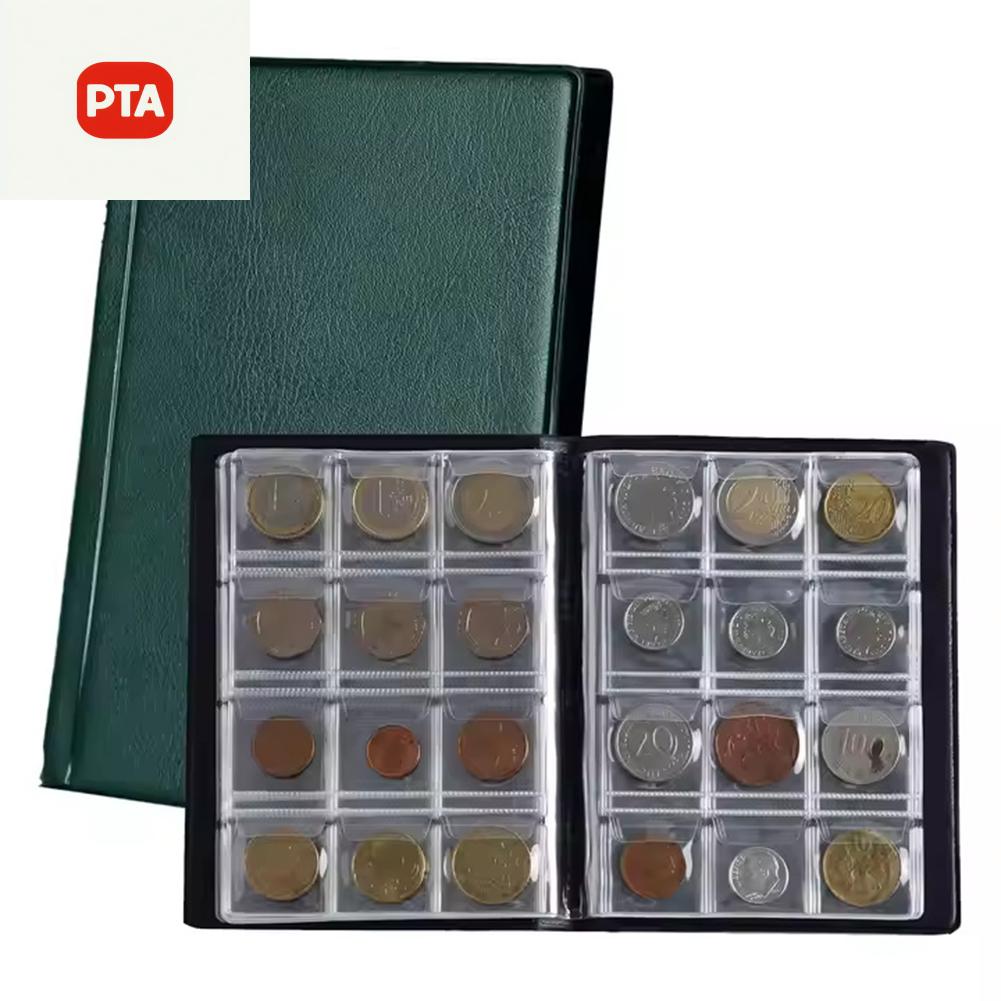 【Homestylish】 Album dụng cụ bỏ tiền xu lưới 120 với cửa hàng thời trang PVC và da bảo vệ trong suốt mới