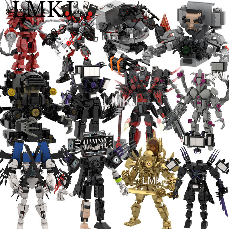 Skibidi Toilet Titan Lego Titan Golden man / Titan Audio man / Titan camera man Khối Xây Dựng Trẻ Em Đồ Chơi Giáo Dục