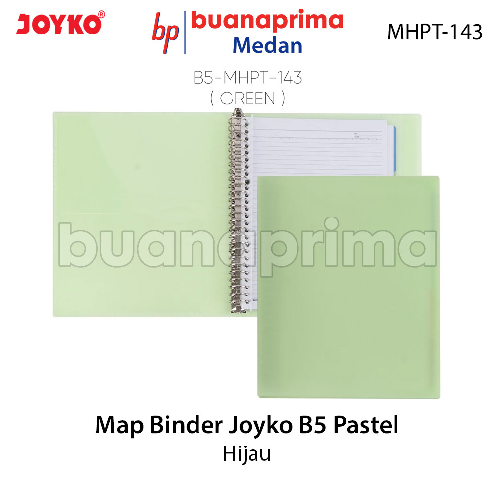 Map Binder Joyko B5-MHPT-143 Pink Green Blue Purple 26 Holes Binder Note Loose Leaf B5