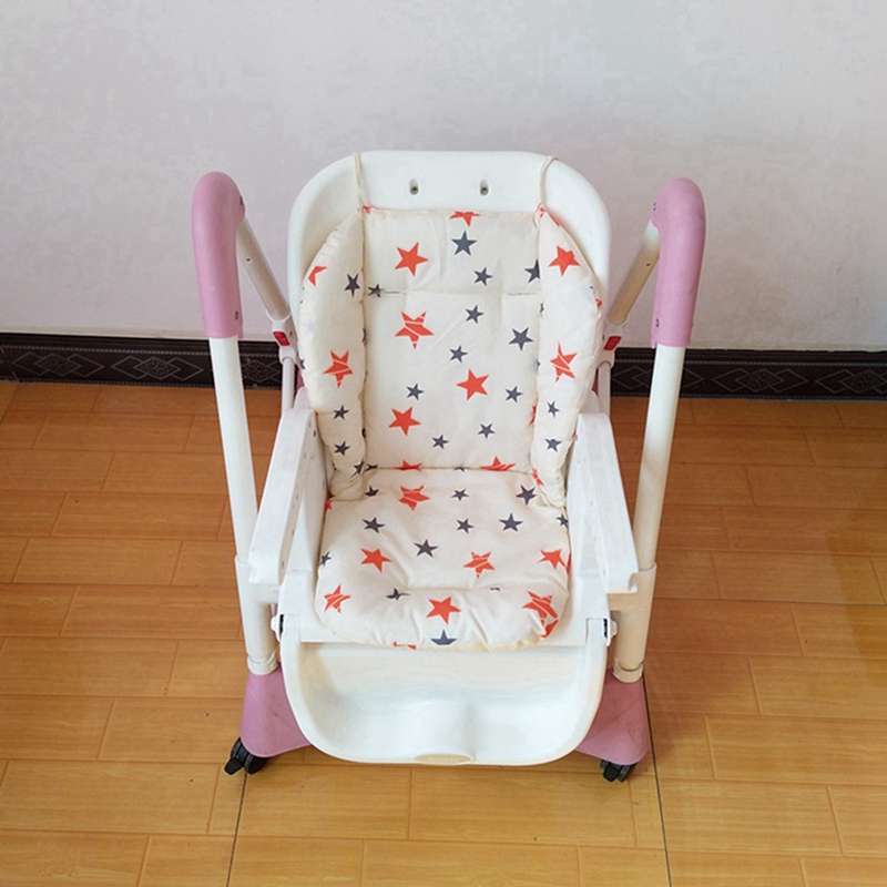 (HAJR) 2X Baby Stroller Seat Pad Universal Baby Stroller High Chair Seat Cushion Liner Mat Cotton Soft Feeding Chair Pad Cover