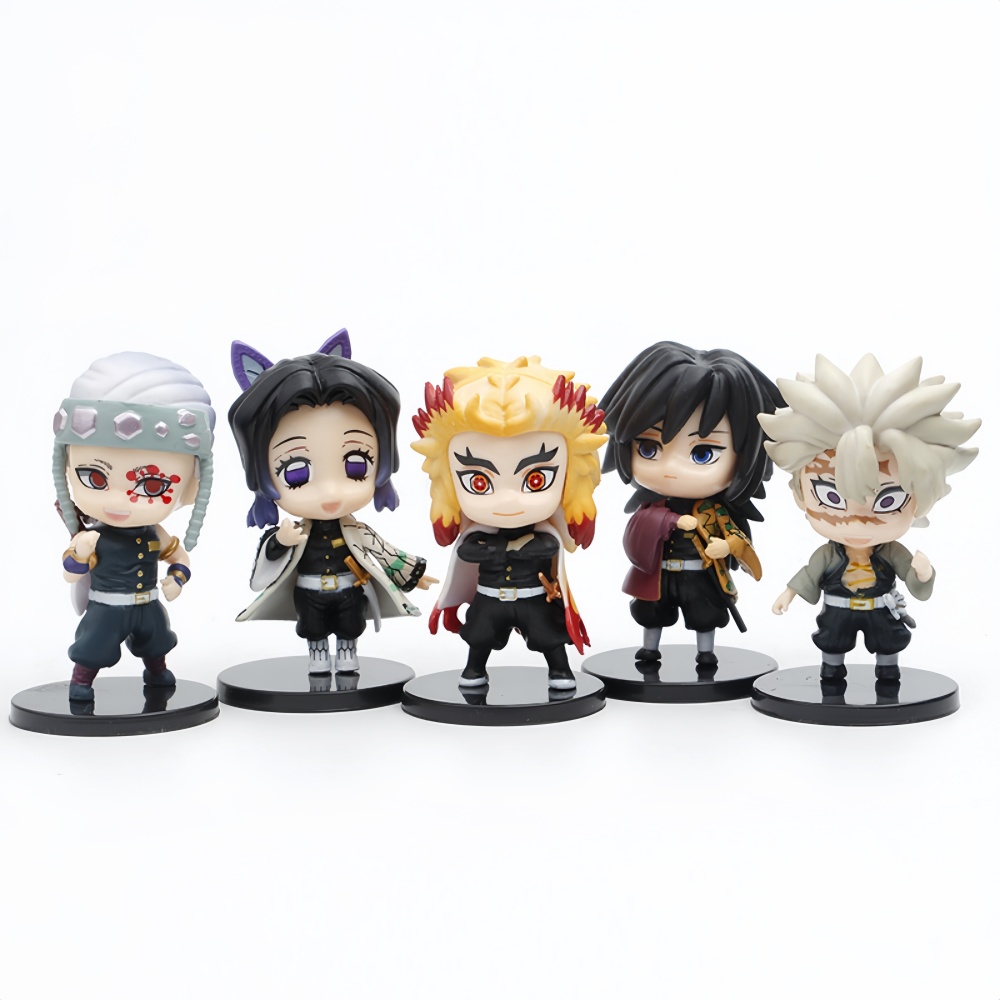 [P159p] 5 cái hình anime diệt quỷ cứu nhân 7cm tanjirou kochou Shinobu rengoku shinjurou tomioka giy
