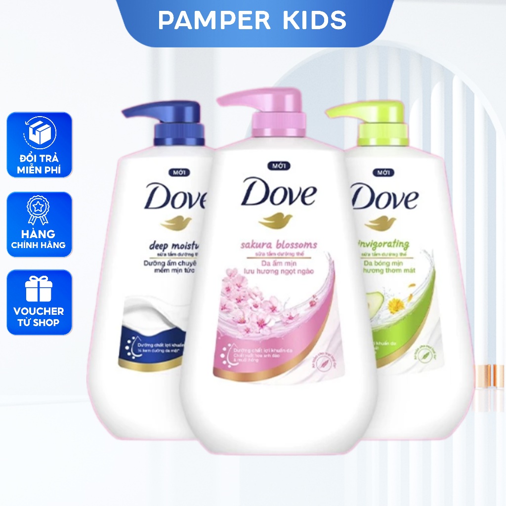 Sữa Tắm Dưỡng Thể Dove Chăm Da Mềm Mịn 900g