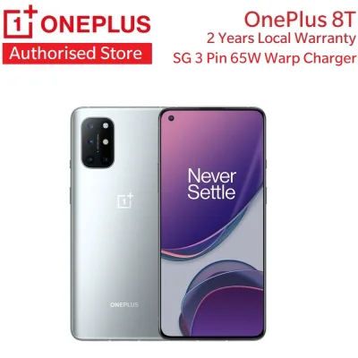 OnePlus 8T SG Local Set | 8G + 128G | SG 3 Pin 65W Wrap Charger | SG Local Two Years Warranty
