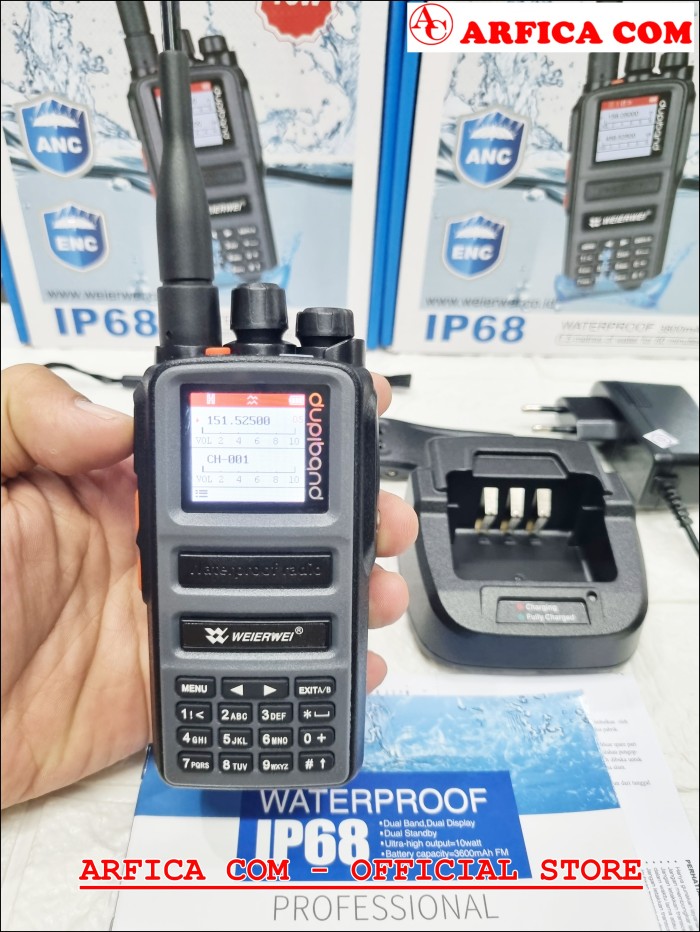 HT WEIERWEI UV-888 PLUS DUAL BAND 10W BARU GARANSI WERWEI UV888+-Shelishop13 Harga  1,280,000 rupiah*Gratis Ongkir