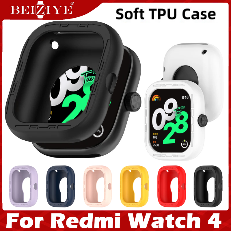 Vỏ Bảo Vệ For Redmi watch 4 Ốp Lưng Đồng Hồ Thông Minh Silicon Ốp Viền