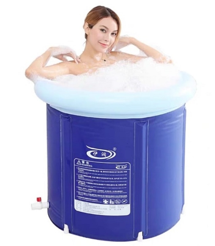 Buy Local Seller PVC Inflatable Adult Bathtub Foldable Barrel Portable Bathtub Adult Folding tub Soaking Tub HDB Bath tub Light Tub Foldable Bath tub Hot Spa Tub For Children Kids Singapore