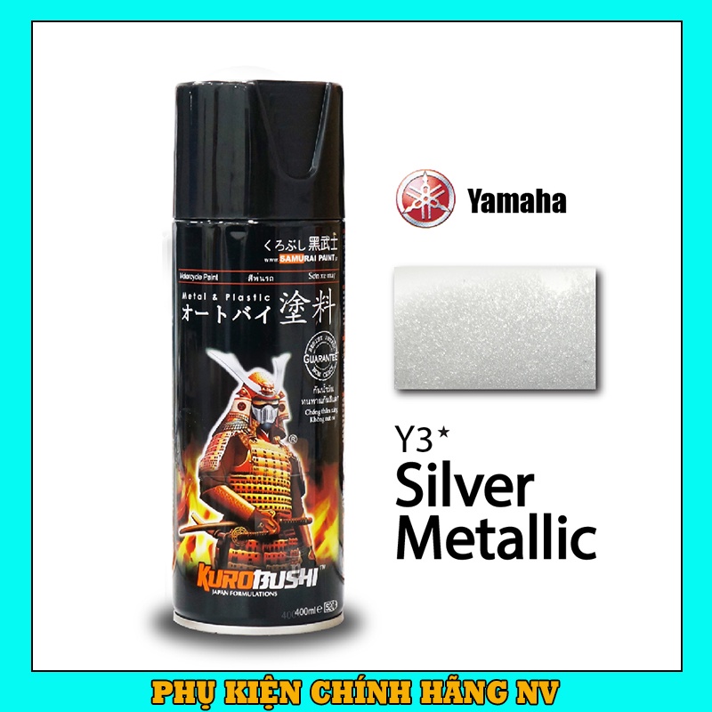 Sơn Samurai màu bạc kim loại Y3